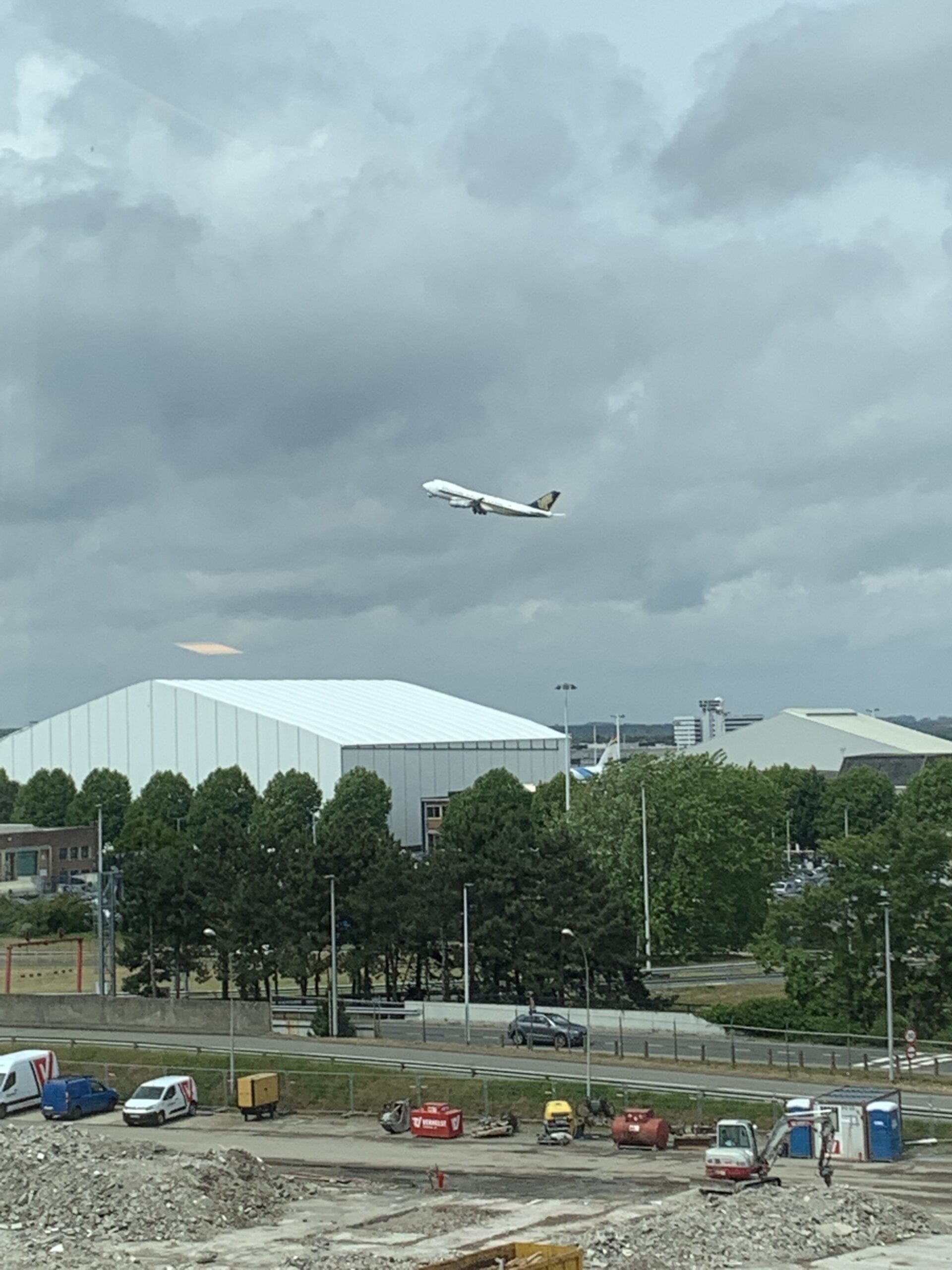 Mooi uitzicht op vliegtuigen!